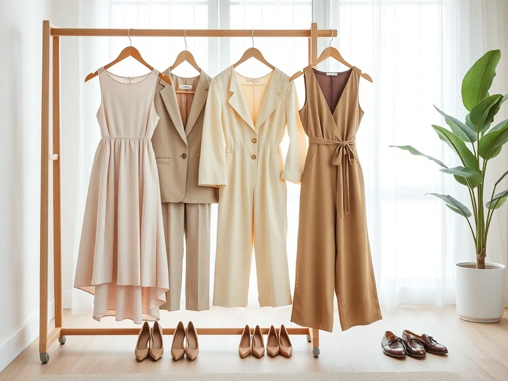 Eleganckie stylizacje na poprawiny: pastelowa sukienka, garnitur smart casual i szykowny kombinezon z dopasowanym obuwiem